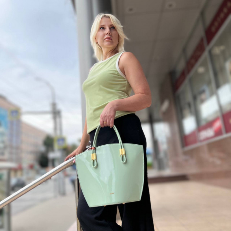 Сумка Arcadia 1547 vernice green Сумка Arcadia 1547 vernice green