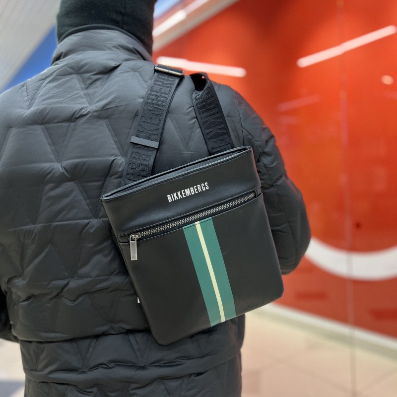 Сумка мужская Bikkembergs BKBO00200P BLACK Сумка мужская Bikkembergs BKBO00200P BLACK