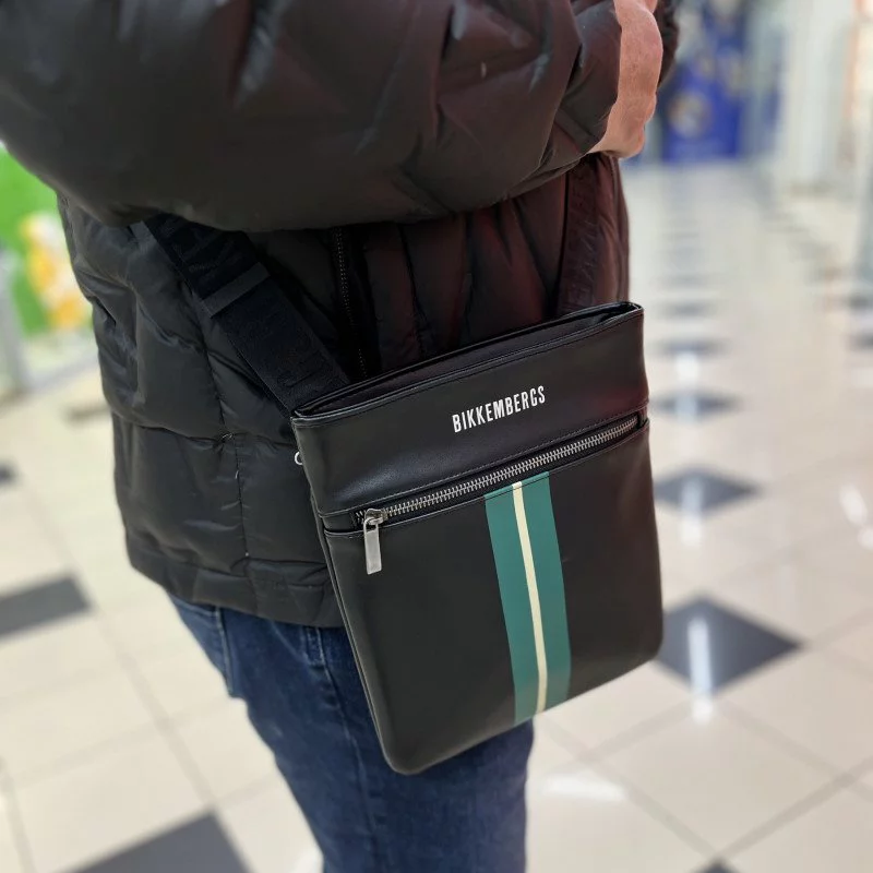 Сумка мужская Bikkembergs BKBO00200P BLACK Сумка мужская Bikkembergs BKBO00200P BLACK