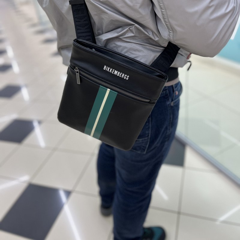 Сумка мужская Bikkembergs BKBO00200P BLACK Сумка мужская Bikkembergs BKBO00200P BLACK