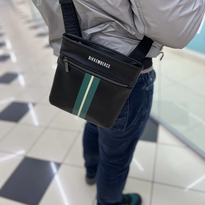 Сумка мужская Bikkembergs BKBO00200P BLACK Сумка мужская Bikkembergs BKBO00200P BLACK