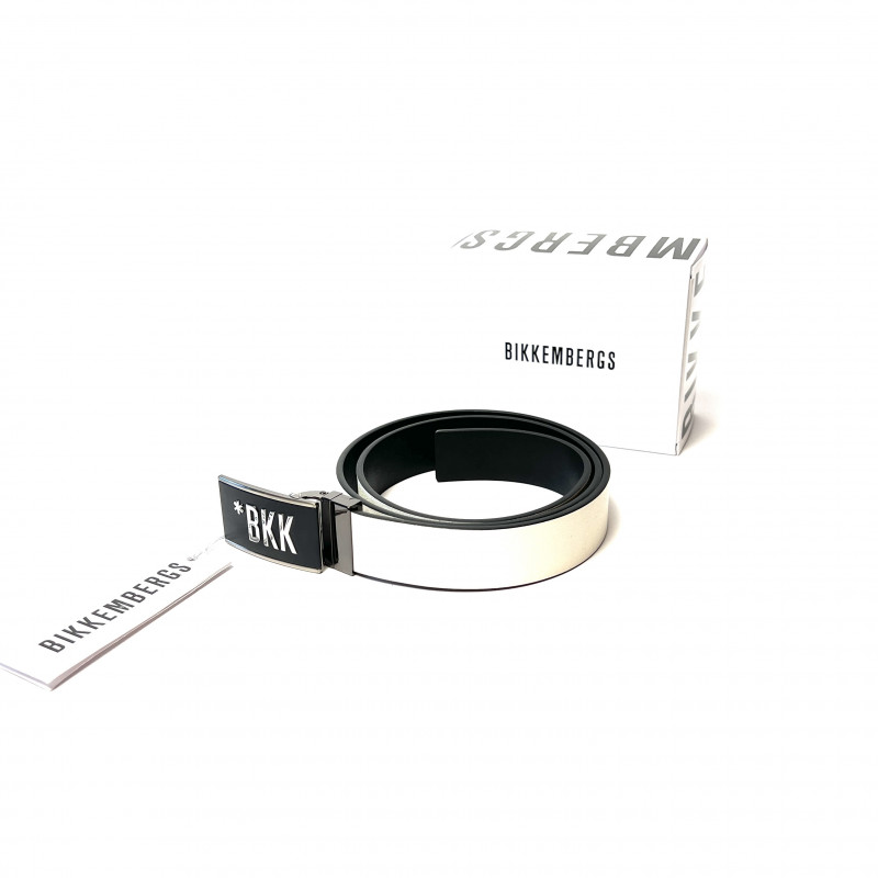 Ремень Bikkembergs BKCU00179M11 WHITE BLACK