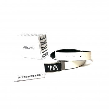 Ремень Bikkembergs BKCU00179M11 WHITE BLACK Ремень Bikkembergs BKCU00179M11 WHITE BLACK