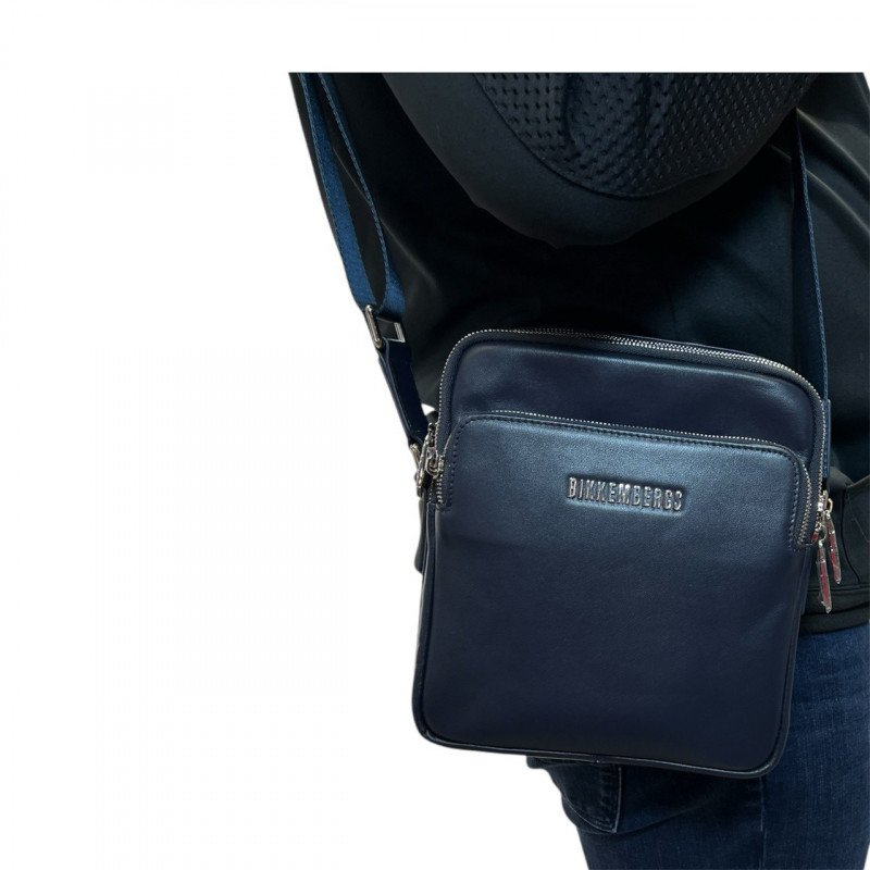 Сумка мужская Bikkembergs BKBO00647M BLUE Сумка мужская Bikkembergs BKBO00647M BLUE