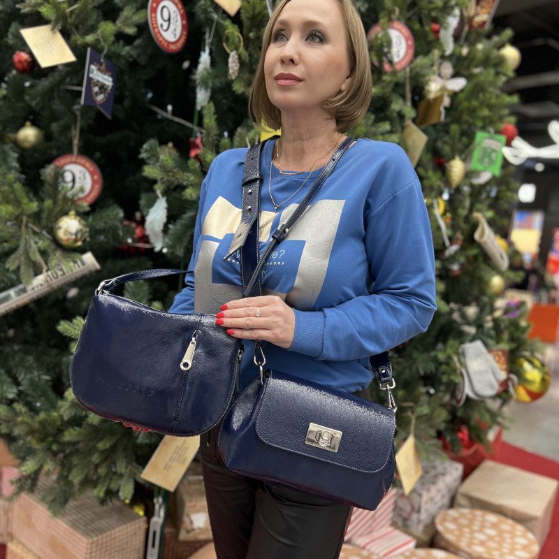 Сумка Di Gregorio 755 naplak blu Сумка Di Gregorio 755 naplak blu