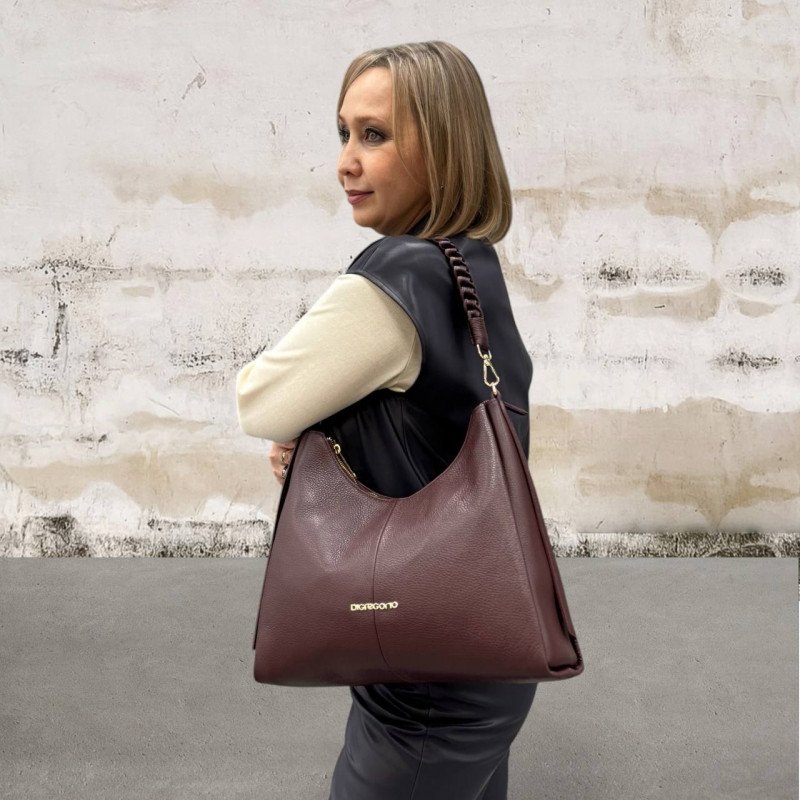 Сумка Di Gregorio 9016/VIT bordeaux