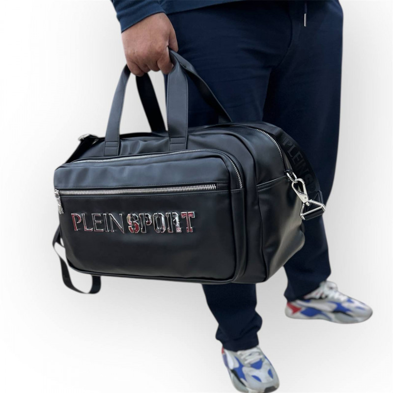 Сумка дорожная Plein Sport 2100126 BLACK NIKEL Сумка дорожная Plein Sport 2100126 BLACK NIKEL