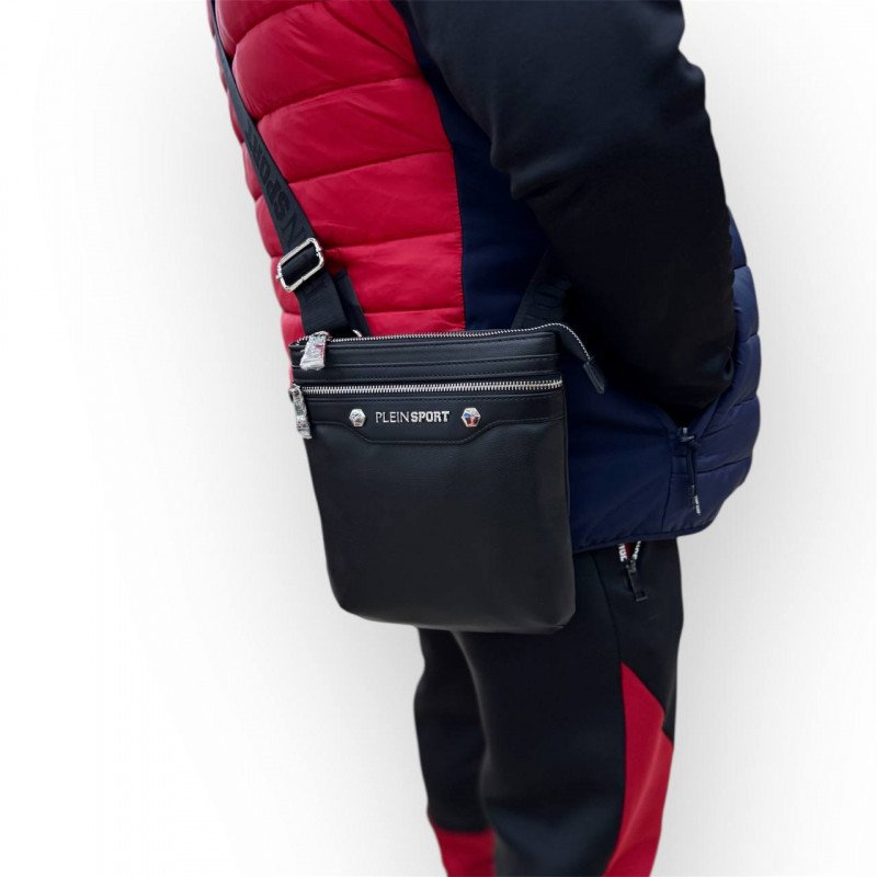 Сумка мужская Plein Sport 2100189 BLACK NIKEL