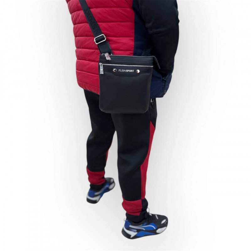 Сумка мужская Plein Sport 2100189 BLACK NIKEL