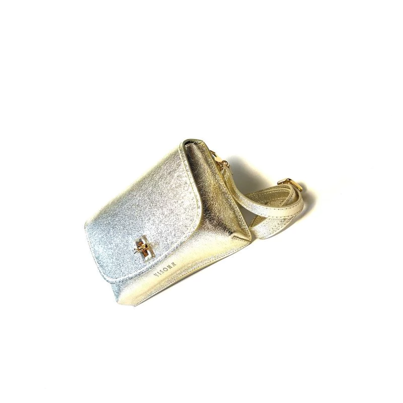 Сумка для телефона Plinio Visona 20631 Metallic PLATINO Сумка для телефона Plinio Visona 20631 Metallic PLATINO