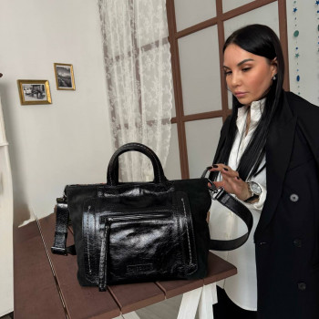 Сумка Visona 25551 Trem./Cam. NERO