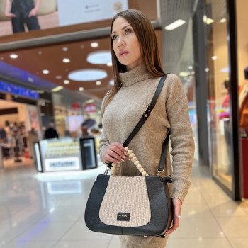 Сумка Ripani 7571BO.00403 Ecru/Nero Сумка Ripani 7571BO.00403 Ecru/Nero