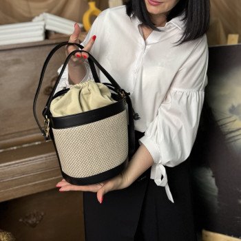 Сумка Ripani E682CH.00403 Ecru/Nero