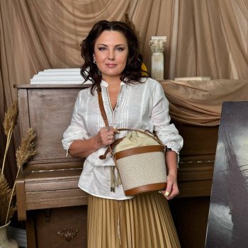 Сумка Ripani E682CH.00439 Ecru/Biscotto