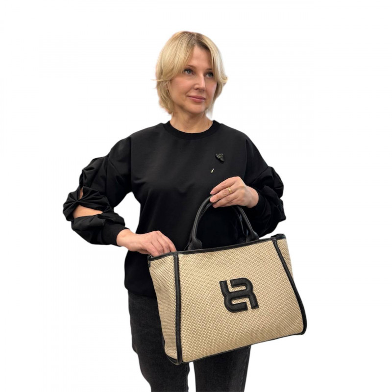 Сумка Ripani 6001CO.00403 Ecru/Nero Сумка Ripani 6001CO.00403 Ecru/Nero