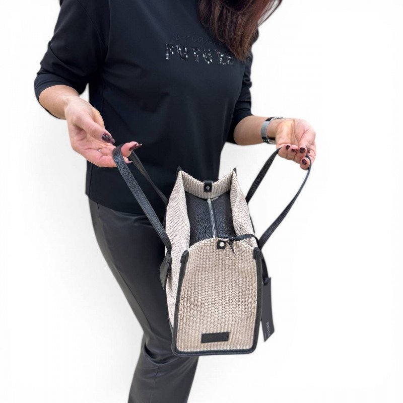 Сумка Ripani 6012BO.00403 Ecru/Nero