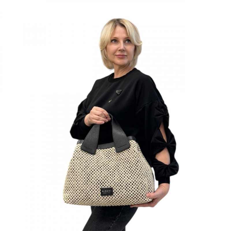 Сумка Ripani 7451BF.00403 Ecru/Nero