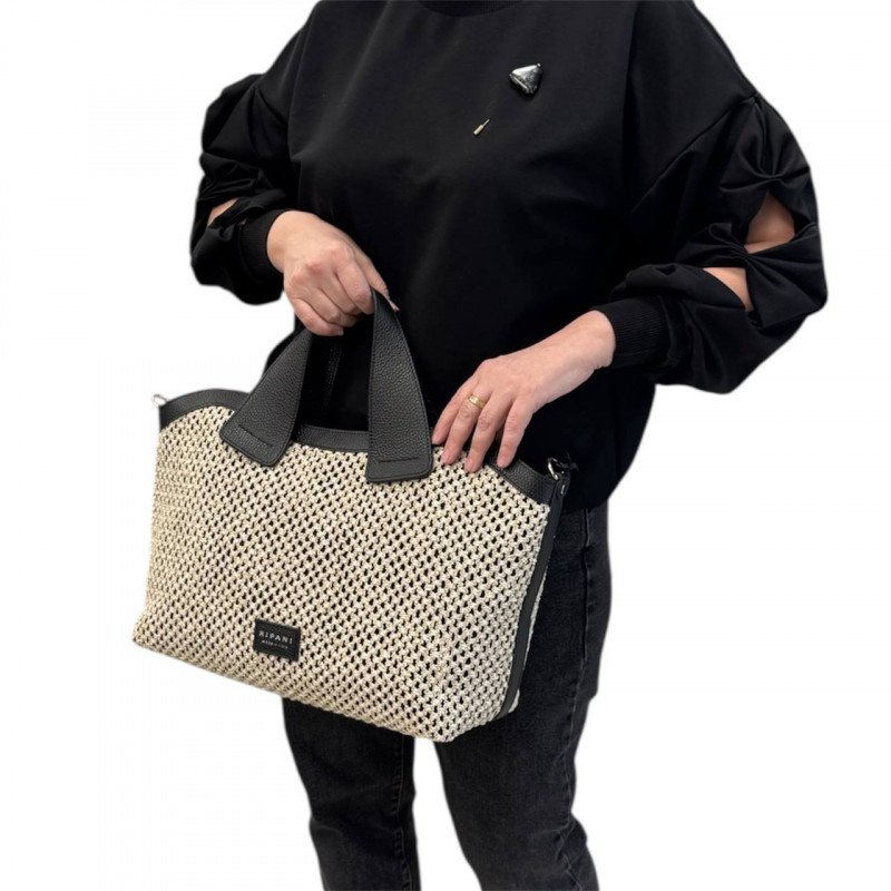 Сумка Ripani 7451BF.00403 Ecru/Nero