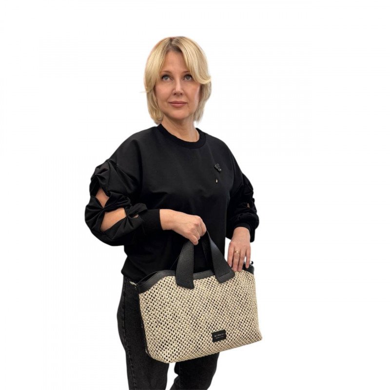 Сумка Ripani 7451BF.00403 Ecru/Nero