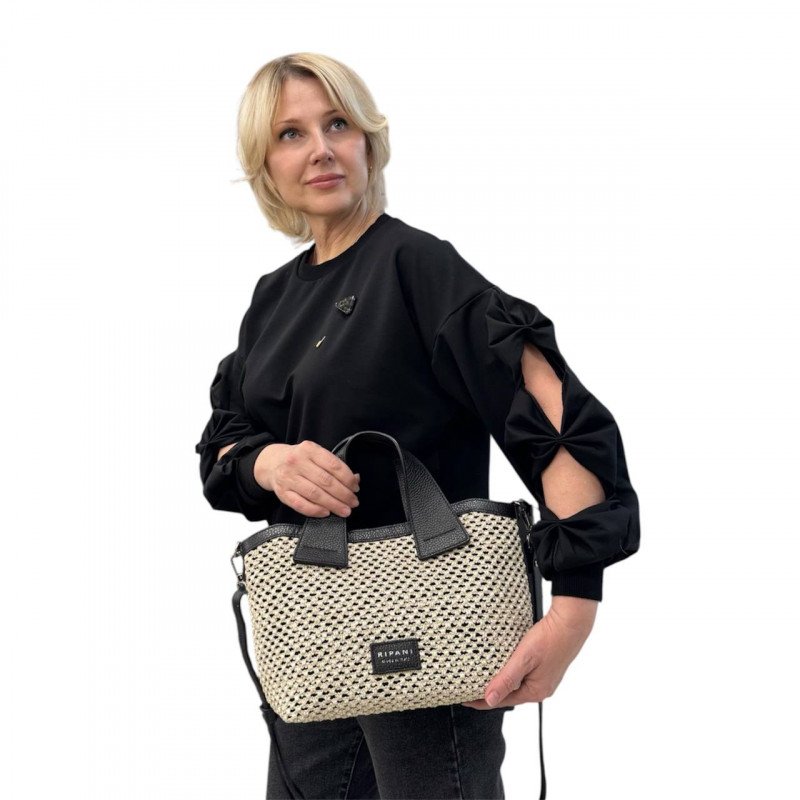 Сумка Ripani 7453BF.00403 Ecru/Nero Сумка Ripani 7453BF.00403 Ecru/Nero
