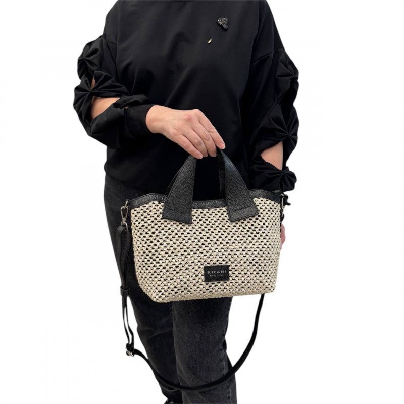 Сумка Ripani 7453BF.00403 Ecru/Nero Сумка Ripani 7453BF.00403 Ecru/Nero